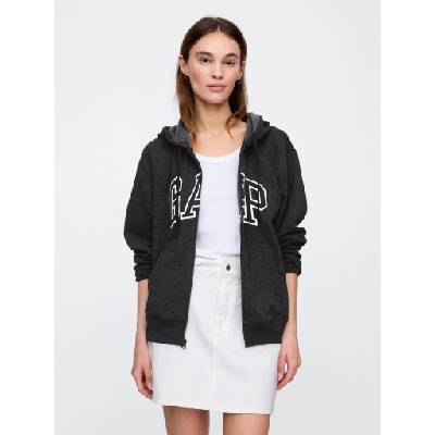 GAP Суитшърт с цип и лого на Gap GAP | Siv | ЖЕНИ | XXS