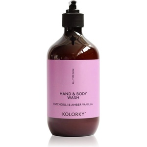 Kolorky Hand & Body Wash почистващ гел за ръце и тяло Patchouli &Amber Vanilla 490ml