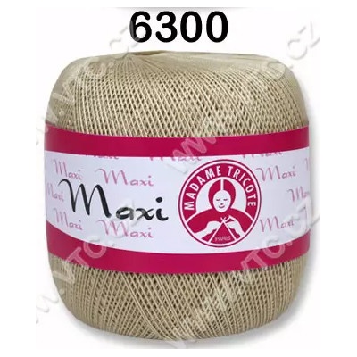 MADAME TRICOTE PARIS Příze Maxi - klasická i Metallic Maxi: 6300 Písková