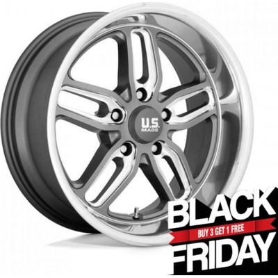 US Mag U129 CTEN 10x20 5x120 ET1 matte gunmetal milled