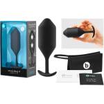 b-Vibe Snug Plug 4 - двоен сачмен анален плъг (257 g, черен) - desirel