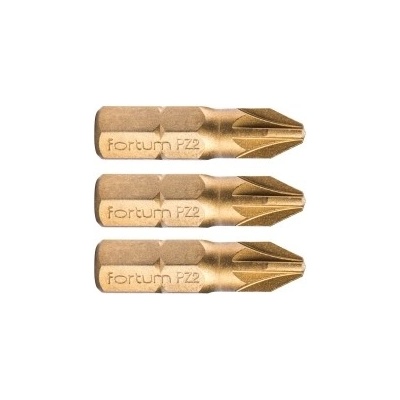 FORTUM-KITO bit PZ2 x 25mm S2-TiN 4741372 - 3ks