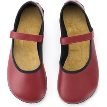 Ahinsa shoes Ananda Bare baleríny vínové