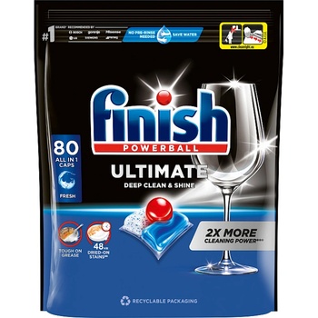 Finish Ultimate All in 1 kapsle do myčky nádobí 80 ks