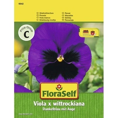 Maceška tmavě modrá s okem FloraSelf květinová semena