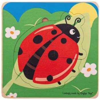 Image 1 of Bigjigs Toys Многослоен пъзел на жизнения цикъл - Калинка (33029)