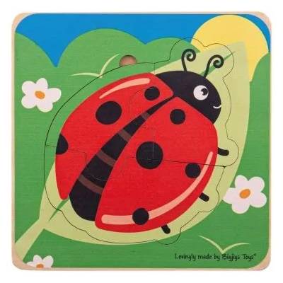 Bigjigs Toys Многослоен пъзел на жизнения цикъл - Калинка (33029)