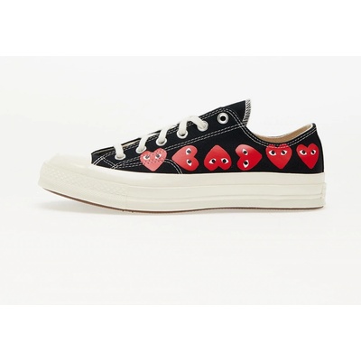 Converse x Comme des Garcons PLAY Chuck Taylor 70 OX Multi Heart Black / Hi Risk Red/ Egret