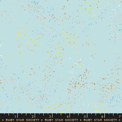 Bavlněná látka puntíkovaná modrá | Rashida Coleman Hale – Speckled – Polar
