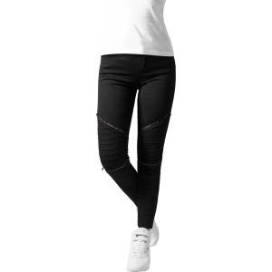 Urban Classics Дамски панталон в черен цвят Urban Classics Ladies Stretch Biker Pants black MODEL121 SALE - , размер 28