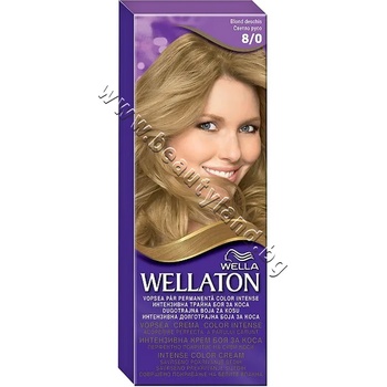 Wella Боя за коса Wellaton Intense Color Cream, 8/0 Light Blond, p/n WE-3000043 - Трайна крем-боя за коса за наситен цвят, светло руса (WE-3000043)