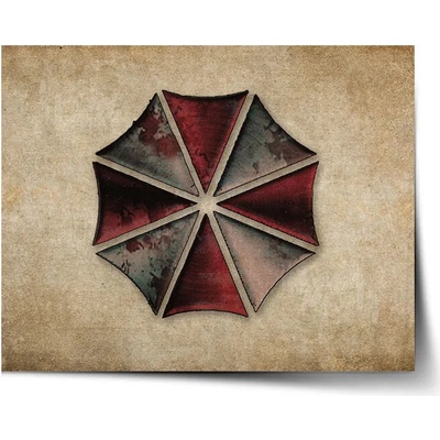 Sablio Plagát Resident Evil Umbrella Corporation Vintage - 60x40 cm