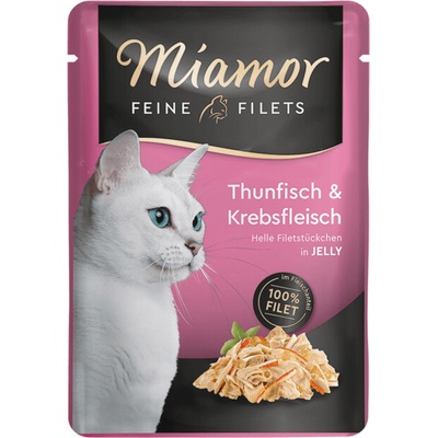 Miamor Feine Filets Tuňák & Krabí maso v želé 100 g
