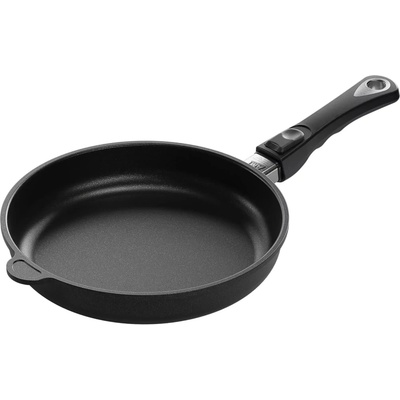 AMT Gastroguss Indukční titanová pánev 26 cm x 5 cm s odnímatelnou rukojetí a s poklicí