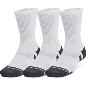 Under Armour Performance Tech 3pk Crew Socks White XL