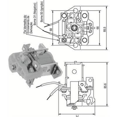 MAGNETI MARELLI Elektromagnetický spínač, startér 940113050338