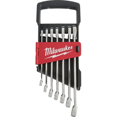 Milwaukee Očkoploché kľúče 10 ÷ 17 mm vyhnuté Súprava 7 dielov MI4932464257