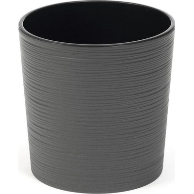 Kinekus Kvetináč plastový, 19cm, MALWA DLUTO, grafitový