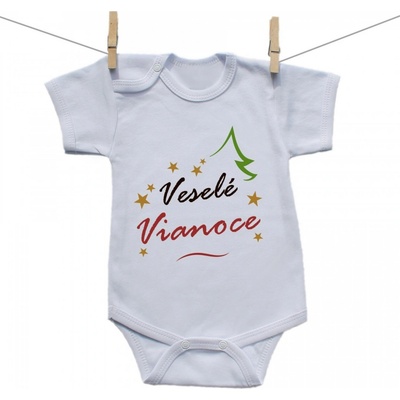 Boodyy Body s krátkym rukávom Veselé Vianoce
