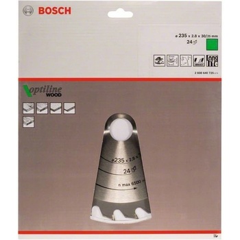 Bosch Pilový kotouč Optiline Wood 235 x 30/25 x 2,8 mm, 24