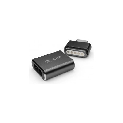 LMP USB-C Magnetic Safety Charging Adapter - USB-C към USB-C магнитен адаптер за MacBook и устройства с USB-C порт (тъмносив) (17219)