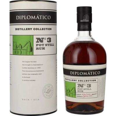 Diplomático Distillery Collection No.3 POT STILL Rum 47% 0,7 l (tuba) – Hledejceny.cz