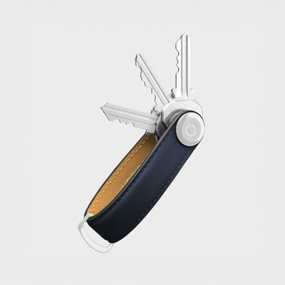 Klíčenka z matné kůže Orbitkey 2.0 Matte Leather Dusk