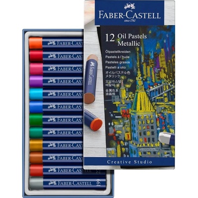 Faber-Castell Olejové pastely Metallic 12 farieb 127014