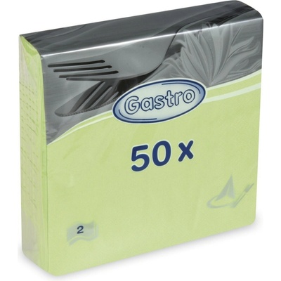 Gastro 86517 servítky 2V svetlozelené 50ks 33x33cm