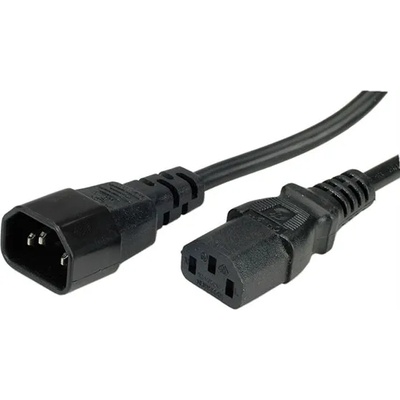 Roline Power cable C14 to C13 extension, 0.5m, 19.08. 1505 (19.08.1505)