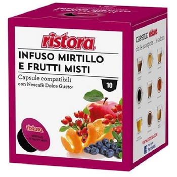 Капсули чай RISTORA Mirtillo e Frutti Misti съвместими с Dolce Gusto машини, 10 бр