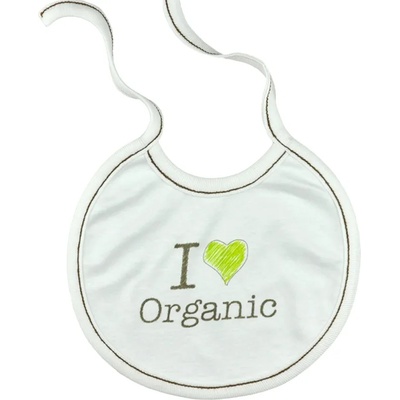 For Babies Бебешки лигавник с връзки For Babies - I love organic (00011 L)