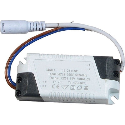 Zdroj-LED driver 18-24W, 230V/54-86/300mA pro podhled.světla M121-125 – Sleviste.cz