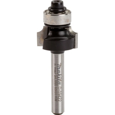 Fréza na oblé hrany s tvrdokovom, stopka 6 mm, Ø15 mm, rádius 3 mm MAKITA D-09422