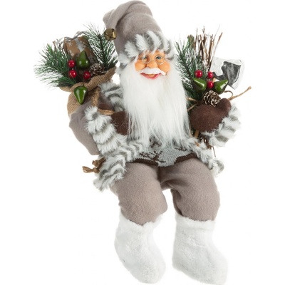 EUROFIRANY VIANOČNÁ FIGÚRKA SANTA 40 CM BIELA