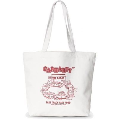 Carhartt taška WIP Canvas Graphic bílá 2024 15 l