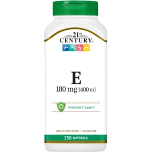 21st Century Vitamin E 180 mg / 400 IU [250 Гел капсули]