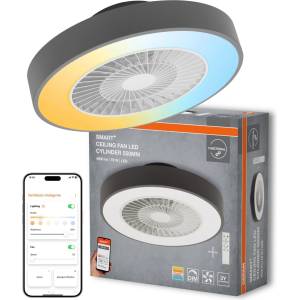 OSRAM - димируемо LED таванно осветително тяло с вентилатор SMART+ LED/78W/230V Wi-Fi + дистанционно управление (P227976)