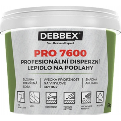 Debbex Profesionální disperzní lepidlo na podlahy PRO 7600 14 kg