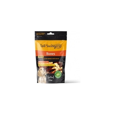 Pet Interest Calcium Bones with Duck - Вкусно лакомство за кучета - калциеви кокали с патица, 100 гр