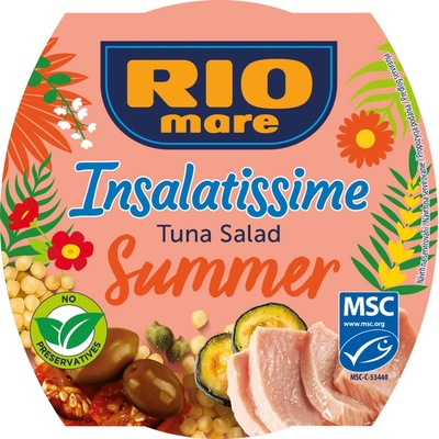 Rio Mare Insalatissime Summer hotový pokrm z cestoviny fregola, zeleniny a tuniaka 160 g