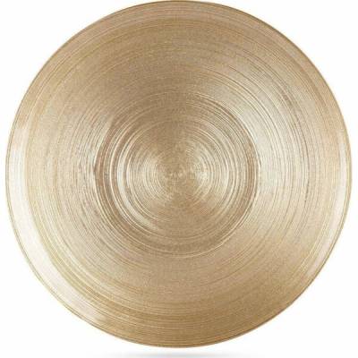 Vilde Servírovací talíř, 28 cm, zlatý, sklo
