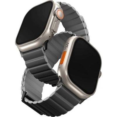 Uniq Revix Premium Edition Reversible Magnetic remienok na Apple Watch 49/45/44/42 mm tmavosivý/svetlosivý UNIQ-45MM-REVPCHRAGRY