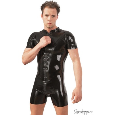 Latexový krátký pánský overal LateX