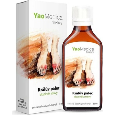 Yaomedica Kráľov palec tinktúra na bolesti pohybového aparátu v dôsledku kyseliny močovej 50 ml