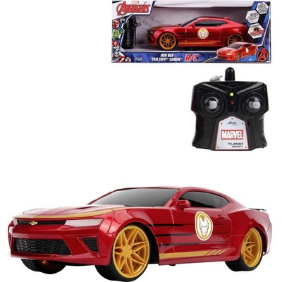 Jada Toys Marvel Diecast Model Iron Man & 2016 Chevrolet Camaro 1:24