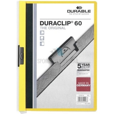 Desky s kovovým klipem DURACLIP® 60 listů žluté