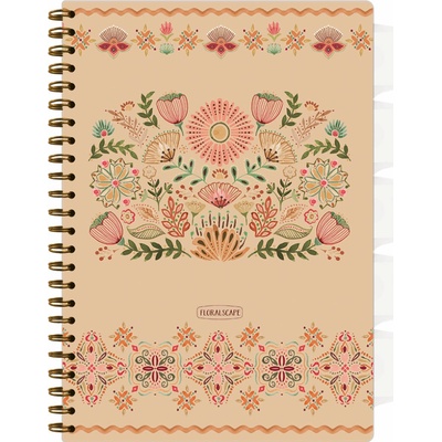 ARGUS Zošit so záložkami A4 Floral scape
