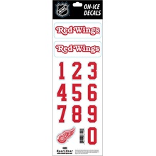 Sportstape ALL IN ONE HELMET DECALS - DETROIT RED WINGS