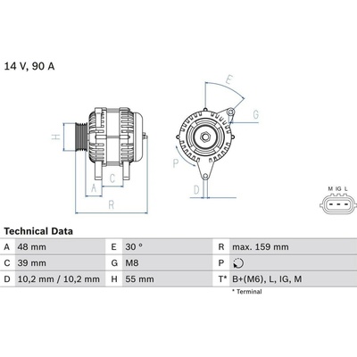 Alternátor BOSCH 0 986 049 211